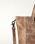Never Mind Nmbg120B Tote Vintage Handmade Genuine Cowhide Leather Women Bag Western Handbag Purse