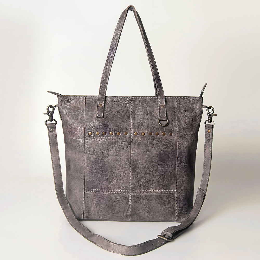 Never Mind Nmbg120D Tote Vintage Handmade Genuine Cowhide Leather Women Bag Western Handbag Purse