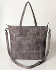 Never Mind Nmbg120D Tote Vintage Handmade Genuine Cowhide Leather Women Bag Western Handbag Purse