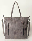 Never Mind Nmbg120D Tote Vintage Handmade Genuine Cowhide Leather Women Bag Western Handbag Purse
