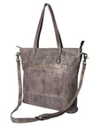 Never Mind Nmbg120D Tote Vintage Handmade Genuine Cowhide Leather Women Bag Western Handbag Purse