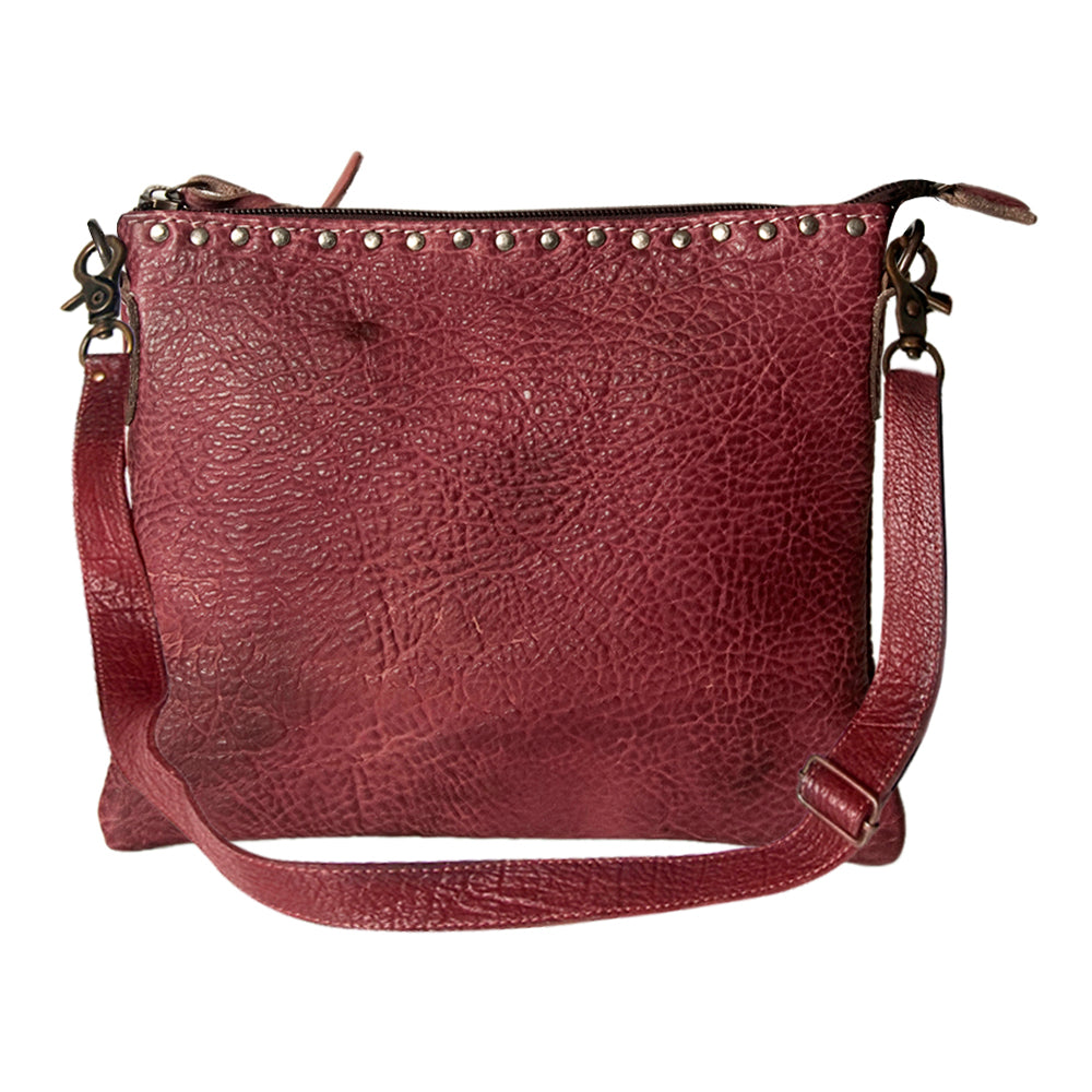 Never Mind Nmbg117D Cross Body I Vintage Handmade Genuine Cowhide Leather Women Bag Western Handbag Purse
