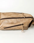 Never Mind Nmbg107A Tote Vintage Handmade Genuine Cowhide Leather Women Bag Western Handbag Purse
