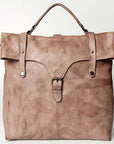 Never Mind Nmbg109A Backpack Vintage Handmade Genuine Cowhide Leather Women Bag Western Handbag Purse