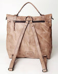 Never Mind Nmbg109A Backpack Vintage Handmade Genuine Cowhide Leather Women Bag Western Handbag Purse