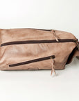 Never Mind Nmbg107C Tote Vintage Handmade Genuine Cowhide Leather Women Bag Western Handbag Purse