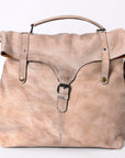 Never Mind Nmbg109C Backpack Vintage Handmade Genuine Cowhide Leather Women Bag Western Handbag Purse