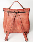 Never Mind Nmbg109E Backpack Vintage Handmade Genuine Cowhide Leather Women Bag Western Handbag Purse