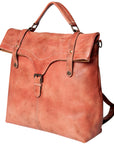 Never Mind Nmbg109E Backpack Vintage Handmade Genuine Cowhide Leather Women Bag Western Handbag Purse