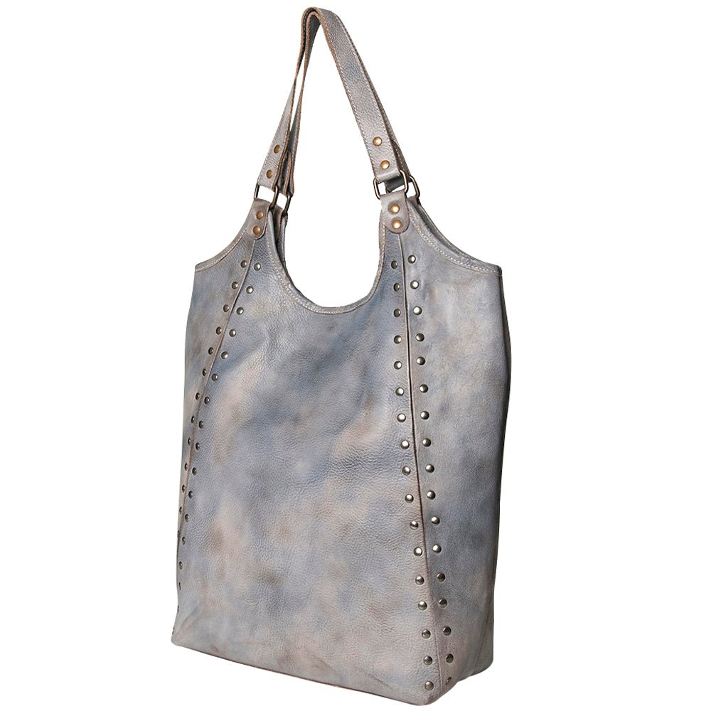 Vintage Handmade Genuine Cowhide Leather Tote Bag With Classic Timeless Style Premium