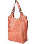 Never Mind Nmbg108D Tote Vintage Handmade Genuine Cowhide Leather Women Bag Western Handbag Purse