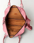 Never Mind Nmbg126C Tote Vintage Handmade Genuine Cowhide Leather Women Bag Western Handbag Purse