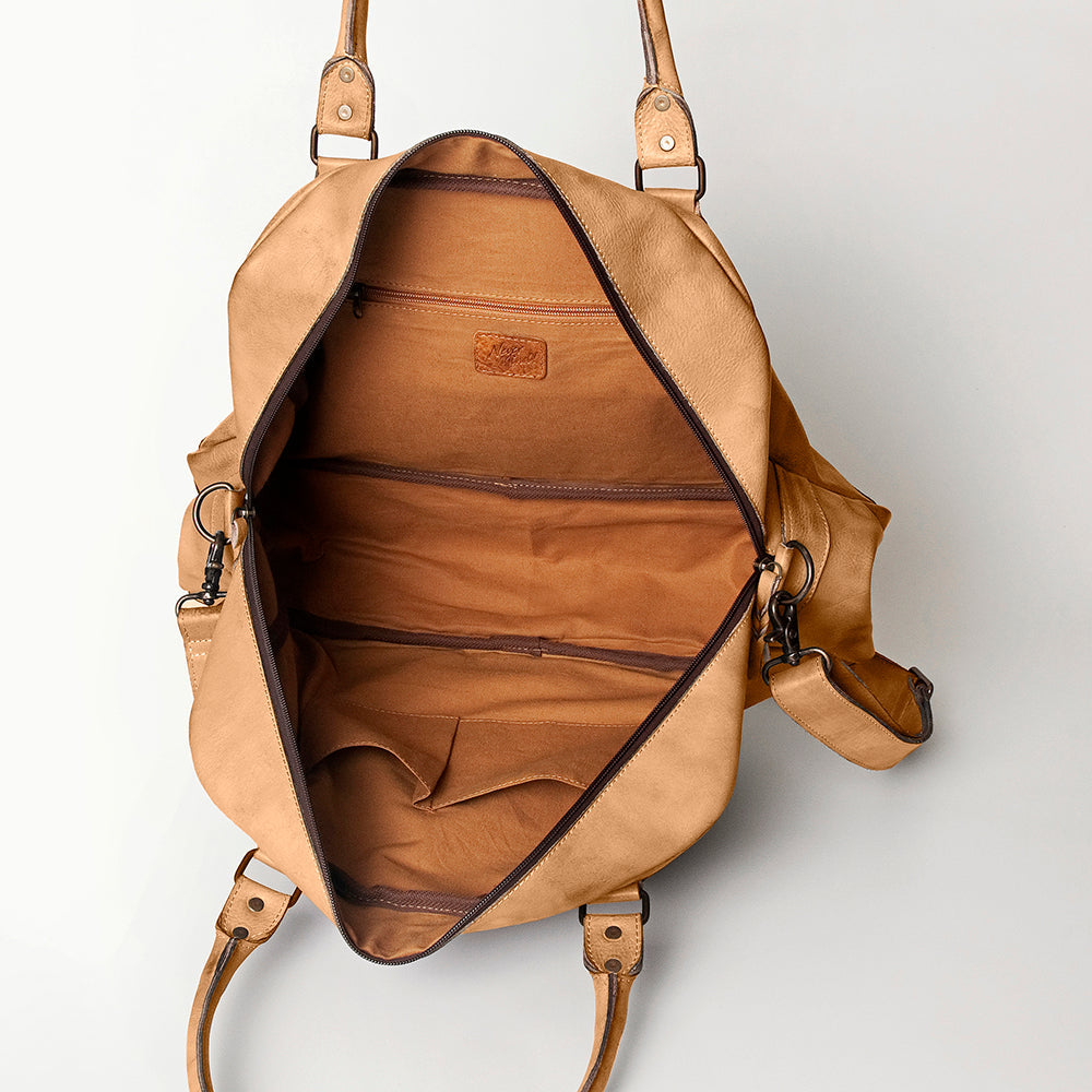 Never Mind Nmbg126A Tote Vintage Handmade Genuine Cowhide Leather Women Bag Western Handbag Purse