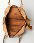 Never Mind Nmbg126A Tote Vintage Handmade Genuine Cowhide Leather Women Bag Western Handbag Purse
