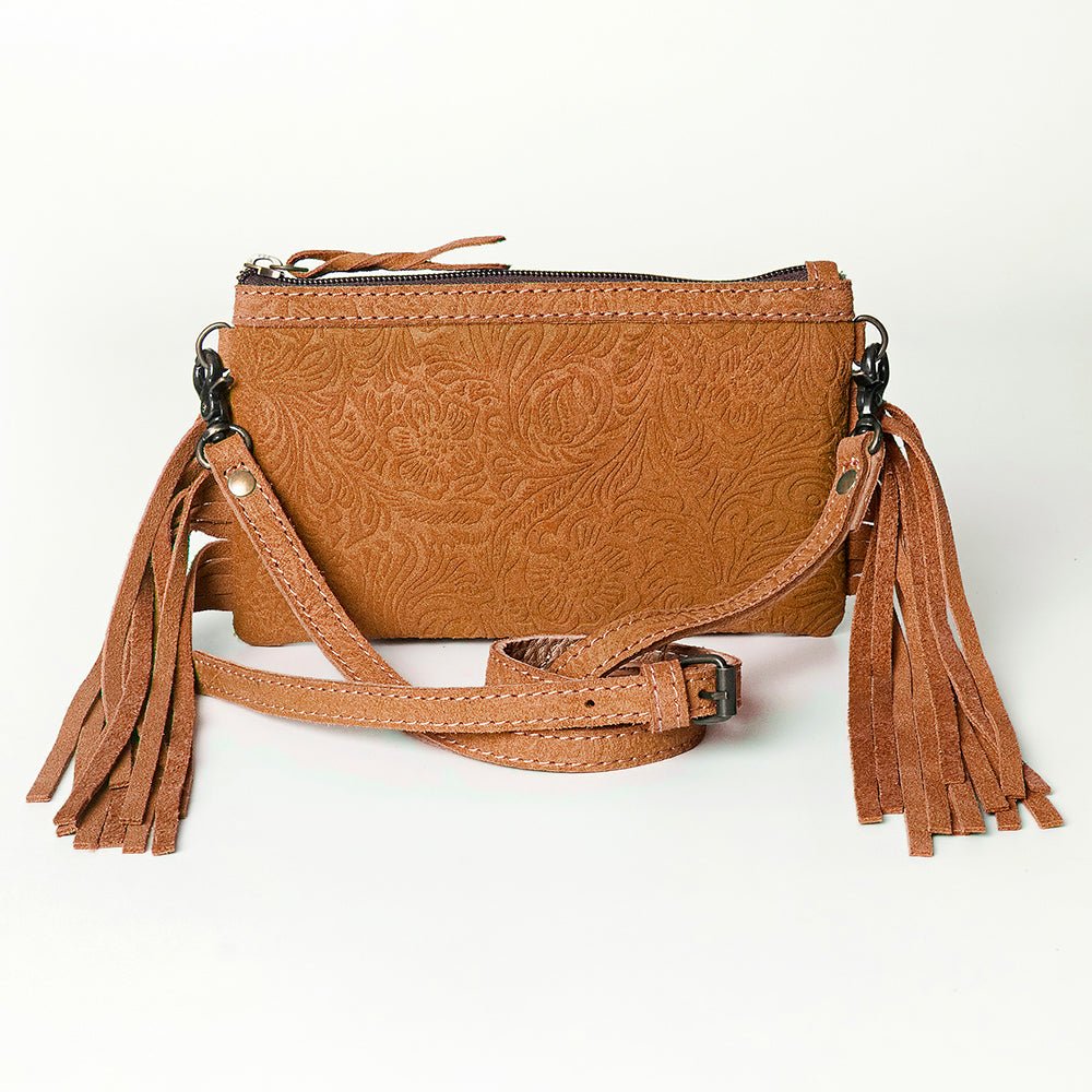 Small Crossbody Bag In Premium-Grain Embossed Leather For Women With Western Flair