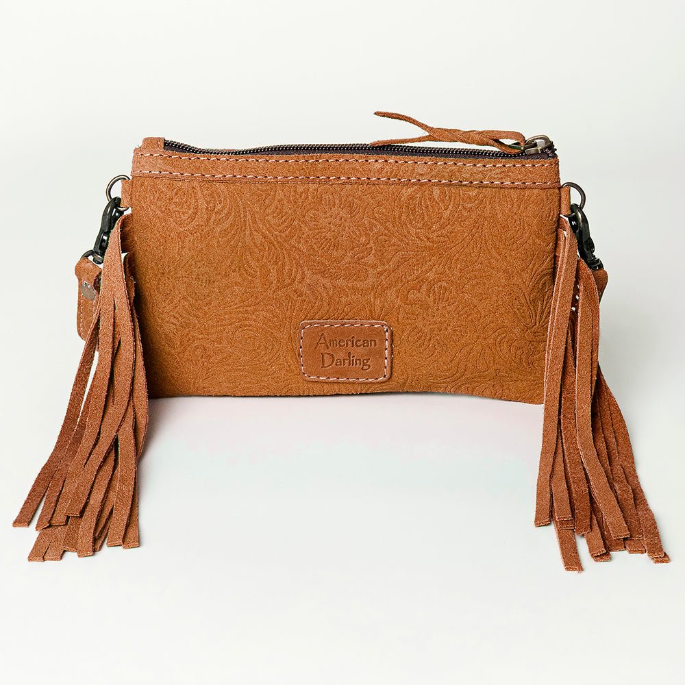 Small Crossbody Bag In Premium-Grain Embossed Leather For Women With Western Flair