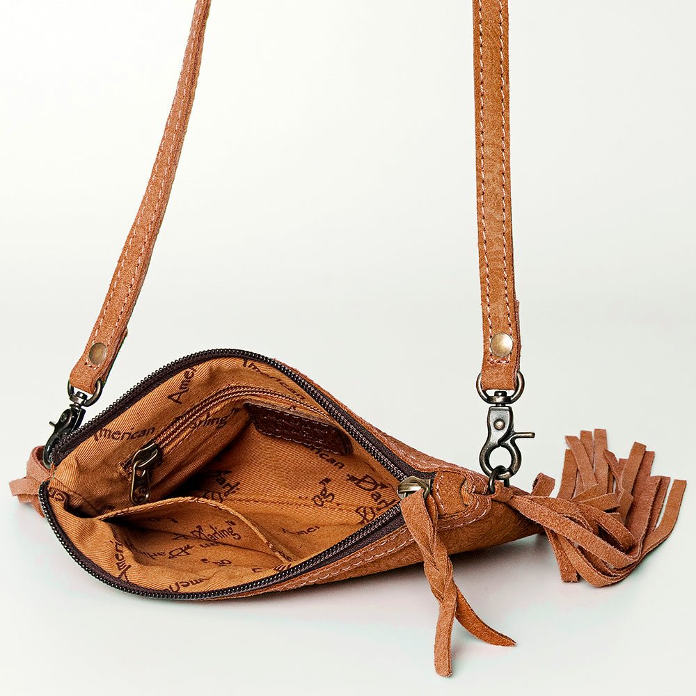 Small Crossbody Bag In Premium-Grain Embossed Leather For Women With Western Flair