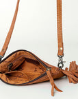 Small Crossbody Bag In Premium-Grain Embossed Leather For Women With Western Flair