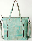 Never Mind Nmbg127A Tote Vintage Handmade Genuine Cowhide Leather Women Bag Western Handbag Purse