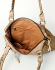 Never Mind Nmbg128A Tote Vintage Handmade Genuine Cowhide Leather Women Bag Western Handbag Purse