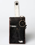 American Darling Card Holder Hair on Genuine Leather | Business Credit
