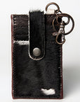 American Darling Card Holder Hair on Genuine Leather | Business Credit