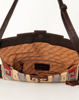 American Darling Small Crossbody Hand Tooled Saddle Blanket Genuine Leather women bag western handbag purse