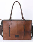 American Darling Tote Hand Tooled Hair On Genuine Leather Women Bag Western Handbag Purse