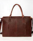 American Darling Tote Hand Tooled Hair On Genuine Leather Women Bag Western Handbag Purse