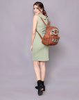 American Darling Saddle Blanket Genuine Leather Women Bag Western Handbag Purse