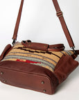 American Darling TOTE Upcycled Wool Genuine Leather women bag western handbag purse