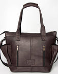 American Darling TOTE Upcycled Wool Genuine Leather women bag western handbag purse