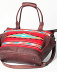 American Darling TOTE Upcycled Wool Genuine Leather women bag western handbag purse