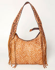 American Darling ADBGA242 Hobo Hand Tooled Hair-On Genuine Leather Women Bag Western Handbag Purse