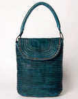 Never Mind Nmbgm105A Tote Vintage Handmade Genuine Cowhide Leather Women Bag Western Handbag Purse