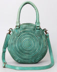 Never Mind Nmbgm112A Tote Vintage Handmade Genuine Cowhide Leather Women Bag Western Handbag Purse