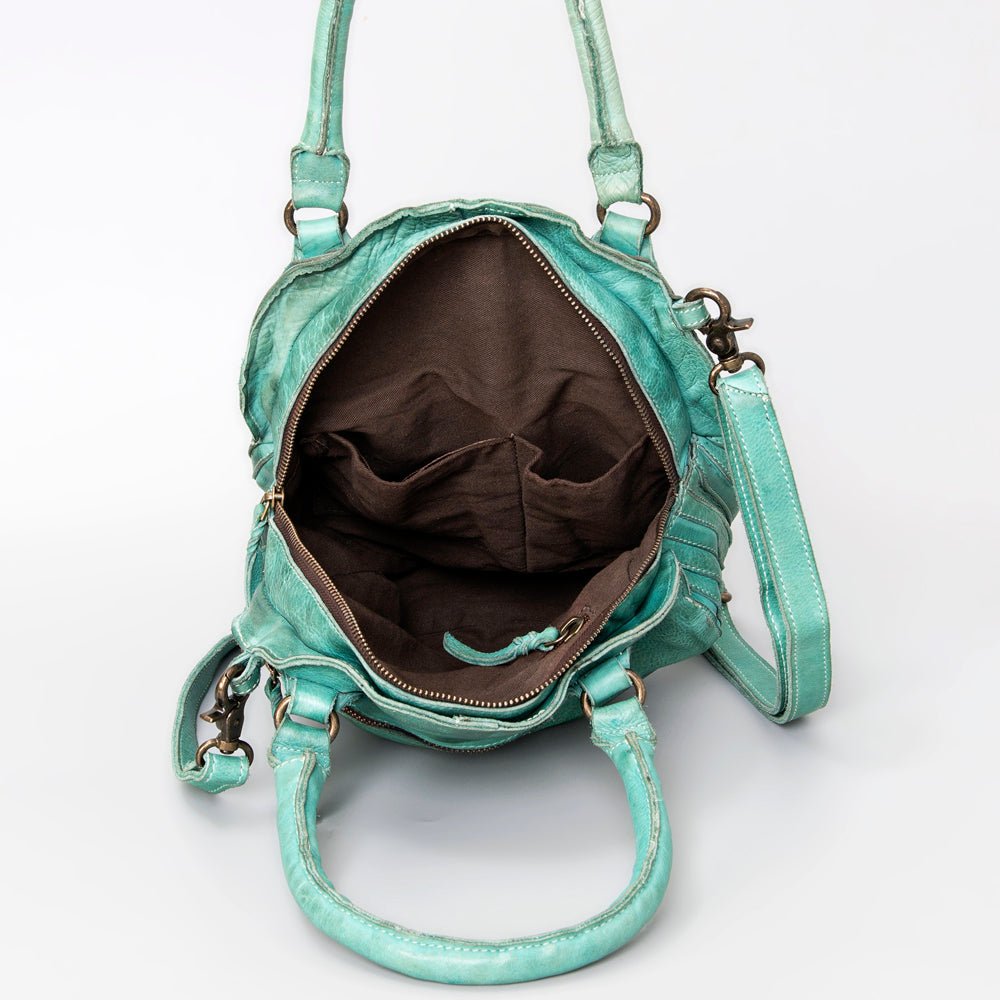 Never Mind Nmbgm112A Tote Vintage Handmade Genuine Cowhide Leather Women Bag Western Handbag Purse