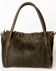 Never Mind Nmbgm110B Tote Vintage Handmade Genuine Cowhide Leather Women Bag Western Handbag Purse
