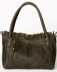 Never Mind Nmbgm110B Tote Vintage Handmade Genuine Cowhide Leather Women Bag Western Handbag Purse