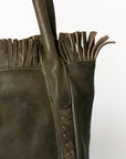 Never Mind Nmbgm110B Tote Vintage Handmade Genuine Cowhide Leather Women Bag Western Handbag Purse