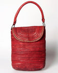 Never Mind Nmbgm105B Tote Vintage Handmade Genuine Cowhide Leather Women Bag Western Handbag Purse