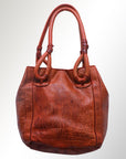 Never Mind Nmbgm111B Tote Vintage Handmade Genuine Cowhide Leather Women Bag Western Handbag Purse