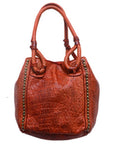 Never Mind Nmbgm111B Tote Vintage Handmade Genuine Cowhide Leather Women Bag Western Handbag Purse