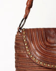 Never Mind Nmbgm105C Tote Vintage Handmade Genuine Cowhide Leather Women Bag Western Handbag Purse
