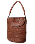 Never Mind Nmbgm105C Tote Vintage Handmade Genuine Cowhide Leather Women Bag Western Handbag Purse