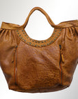 Never Mind Nmbgm101D Tote Vintage Handmade Genuine Cowhide Leather Women Bag Western Handbag Purse