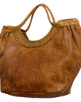 Never Mind Nmbgm101D Tote Vintage Handmade Genuine Cowhide Leather Women Bag Western Handbag Purse