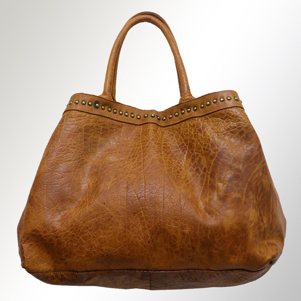 Never Mind Nmbgm108D Tote Vintage Handmade Genuine Cowhide Leather Women Bag Western Handbag Purse
