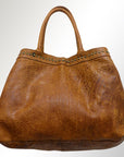 Never Mind Nmbgm108D Tote Vintage Handmade Genuine Cowhide Leather Women Bag Western Handbag Purse