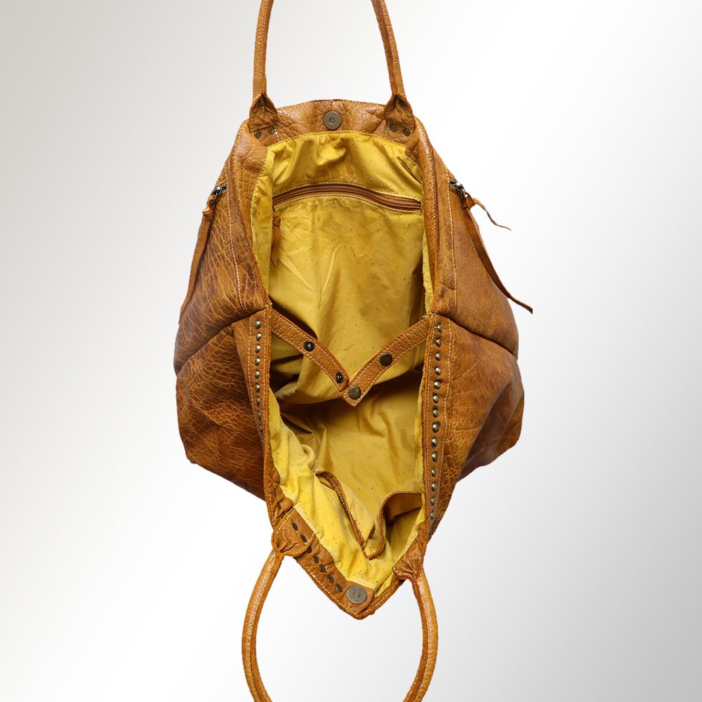 Never Mind Nmbgm108D Tote Vintage Handmade Genuine Cowhide Leather Women Bag Western Handbag Purse